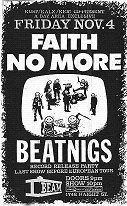 4th November 1988 I-Beam show flyer